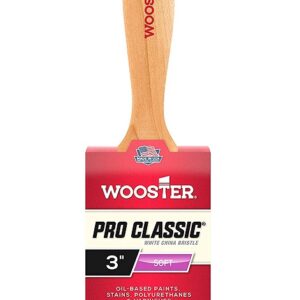 L1104-3 Прямая кисть 3" PRO CLASSIC® WHITE CHINA BRISTLE - Varnish - для ровного укрытия