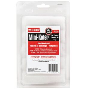 R125-4 Валик малярный SHED-RESISTANT MINI-KOTER® (4" - 3/8", полугладкий) - 10 штук / упаковк
