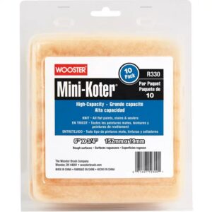R131-6 Валик малярный HIGH-CAPACITY MINI-KOTER® (6" - 3/4", грубый) - 10 штук / упаковка