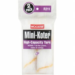 R211-4 Валик малярный HIGH-CAPACITY YARN MINI-KOTER® 2-PACK (4"", гладкий)