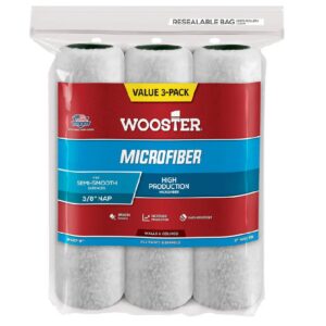 R527-9 Валик малярный тканый MICROFIBER™ (9" - 3/8", полугладкий) 3 штуки/упаковка