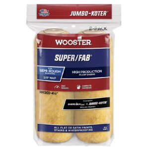 RR301-4 1/2 Валик износостойкий JUMBO-KOTER® SUPER/FAB® (4.5" - 1/2", полугладкий) - 2шт/упак