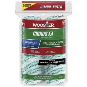 RR333-4 1/2 Валик фасадный плетеныйJumbo Mini CIRRUS X (4.5" - 1/2". полугрубый) 2 штуки/упаковка, з