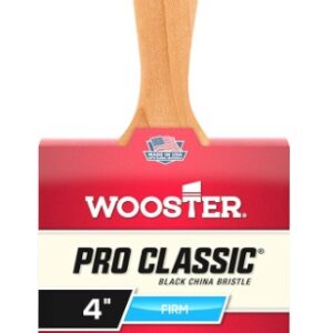 Z1307-4 Прямая кисть 4" PRO CLASSIC® – BLACK -  Extra-Thick Flat - для грубой покраски